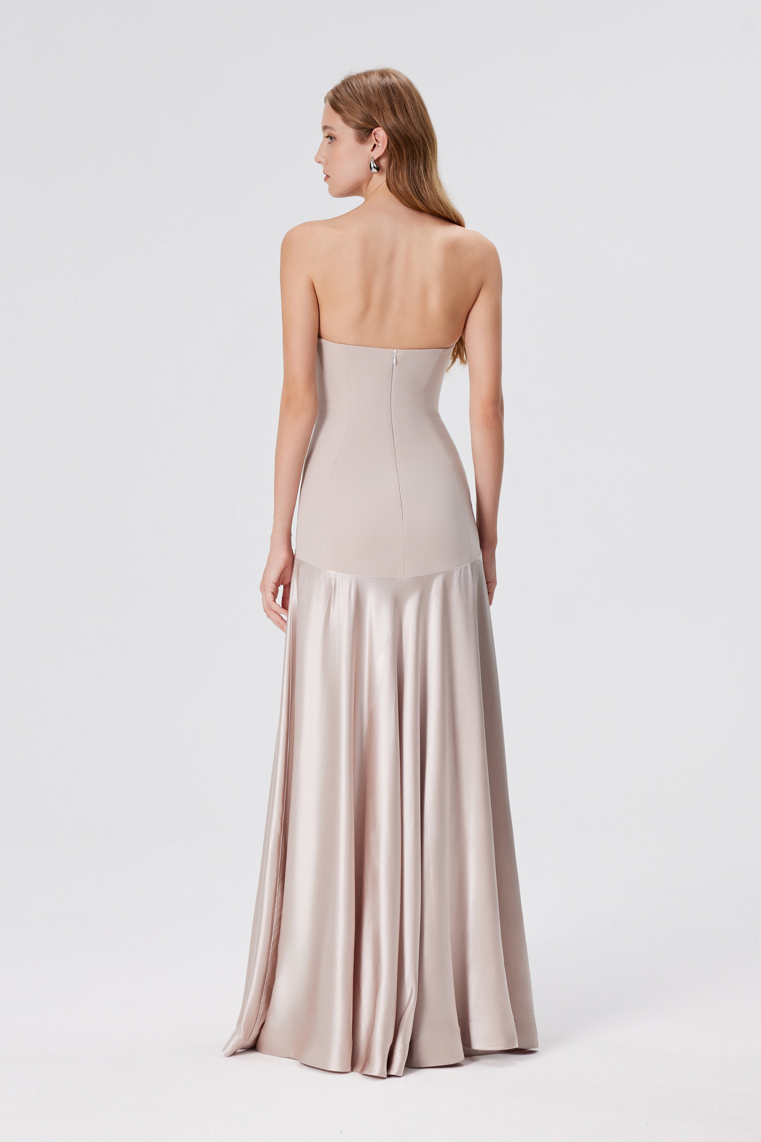 Aura Strapless Gown - Blush