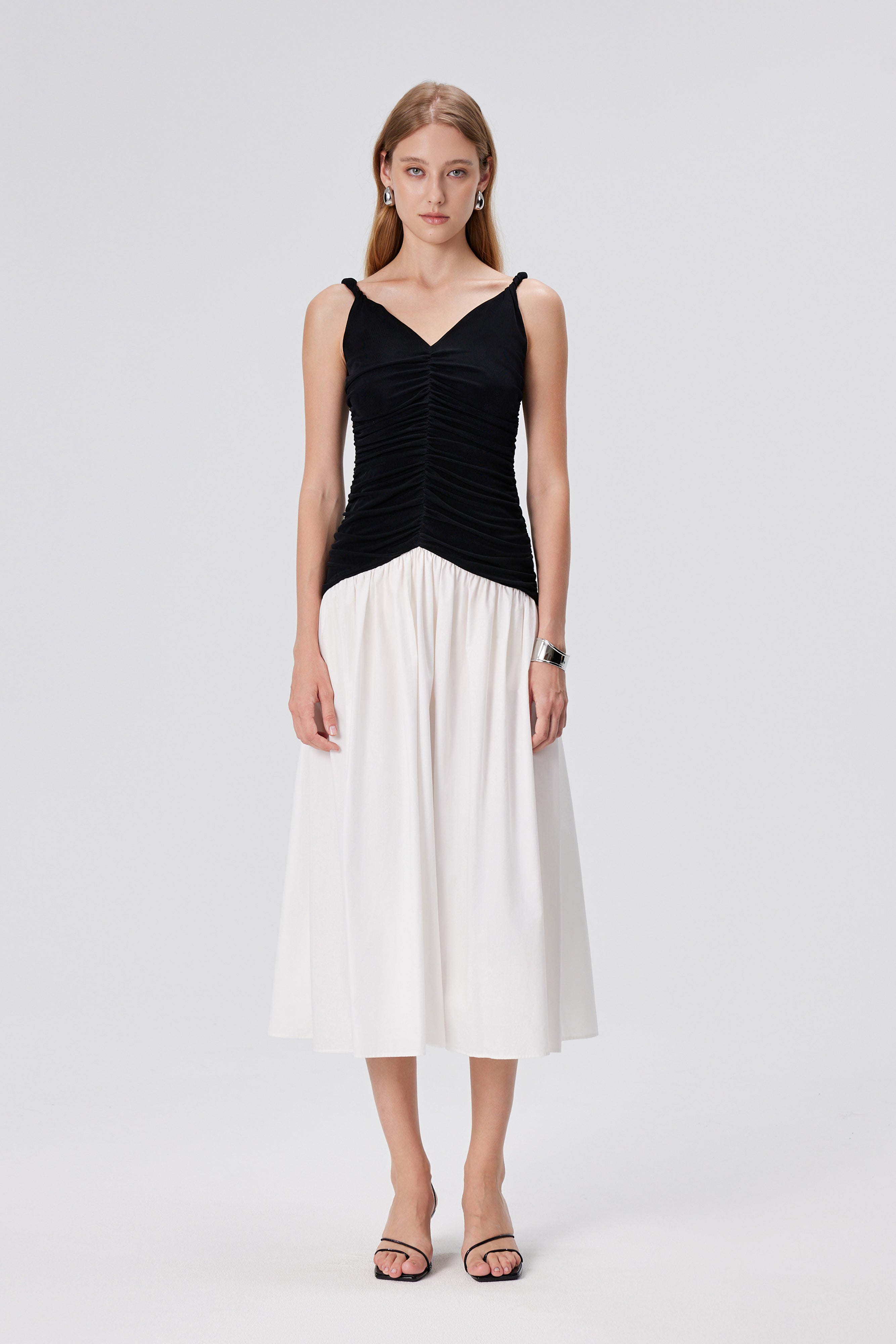 Lea Draped Midi Dress