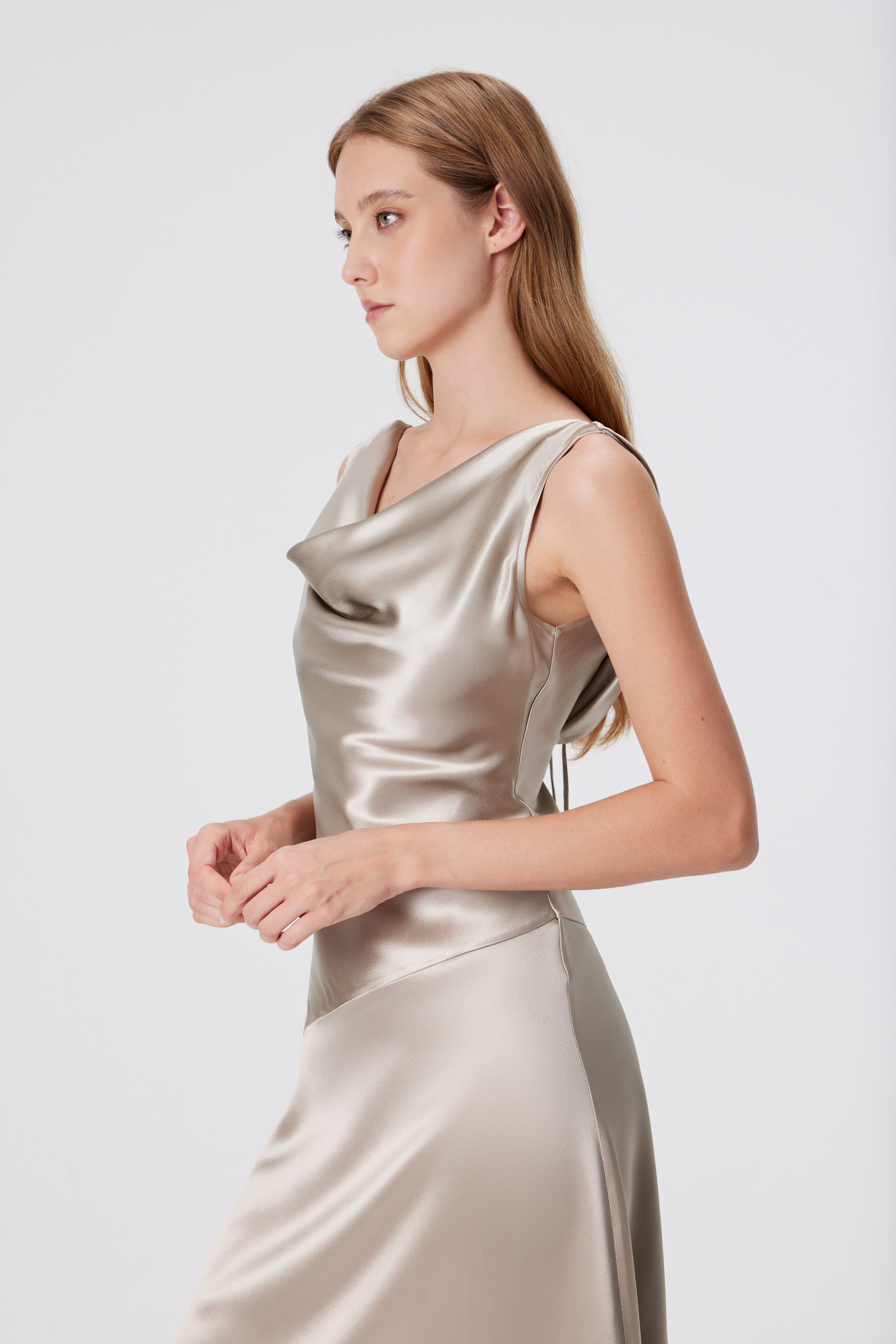 Vera Asymmetrical Midi Dress