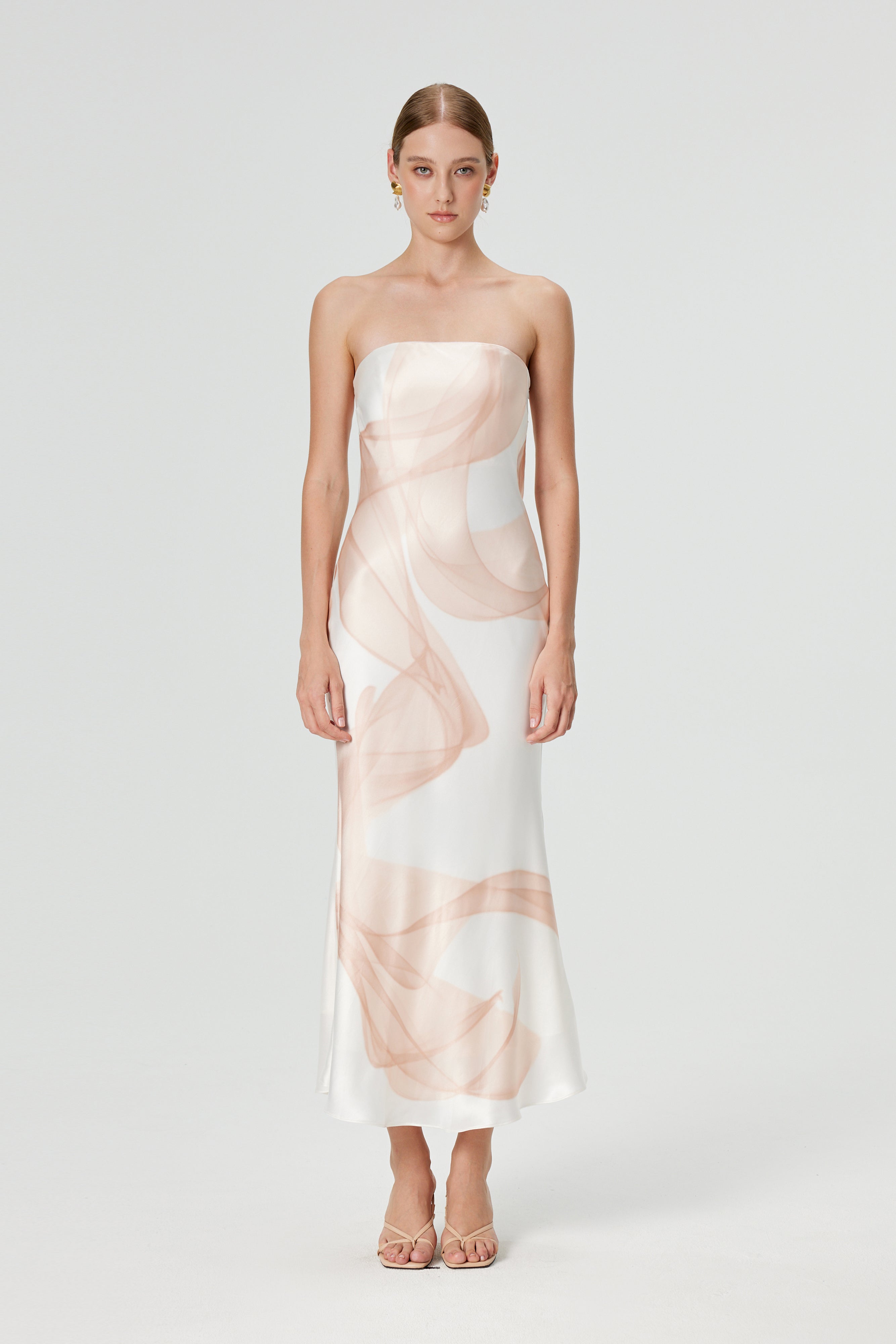 Odessa Midi Tube Strapless Dress