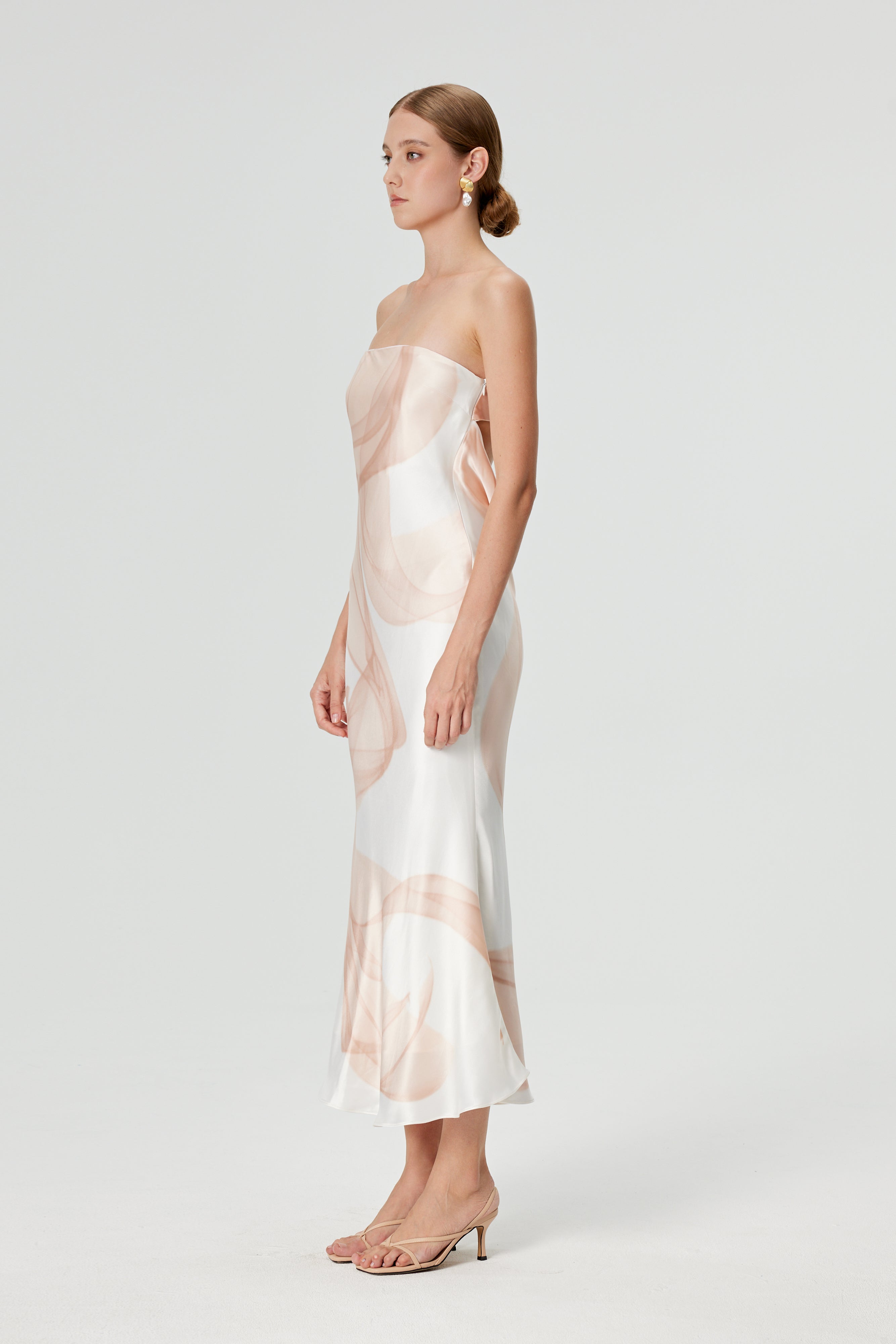Odessa Midi Tube Strapless Dress